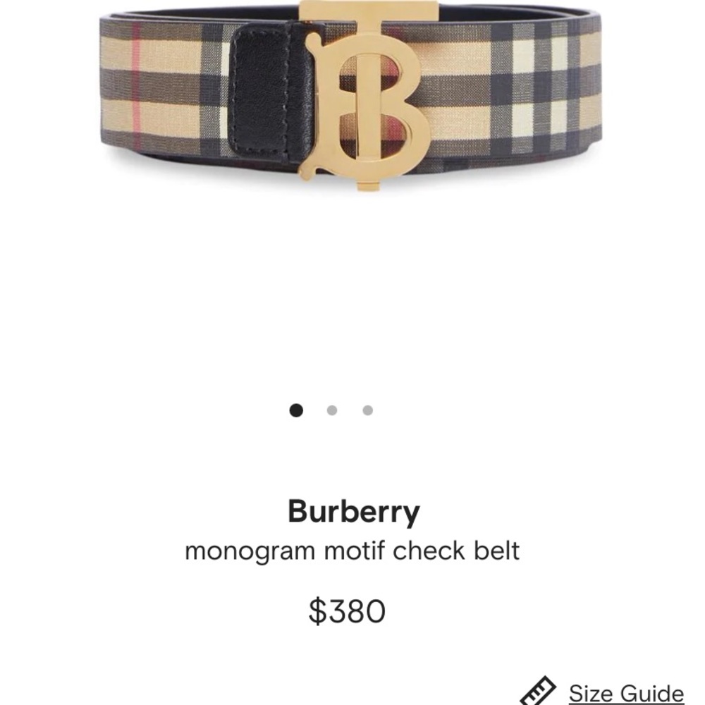 Women’s Burberry belt .